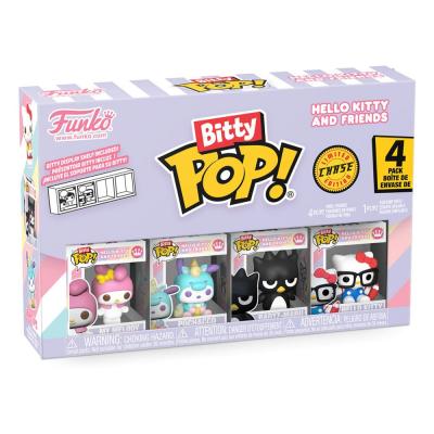 Hello Kitty and Friends Pack de 4 Figuras Bitty POP! Vinyl Series 4 2 cm