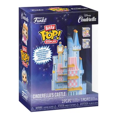 Disney Bitty POP! Display Expositor con 2 Figuras de vinilo Cinderella's Castle