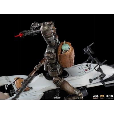 Star Wars The Mandalorian Estatua 1/10 Deluxe Art Scale IG-11 & The Child 20 cm