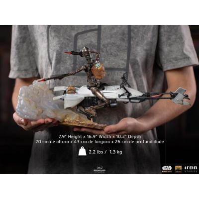 Star Wars The Mandalorian Estatua 1/10 Deluxe Art Scale IG-11 & The Child 20 cm