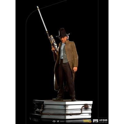 Regreso al Futuro III Estatua 1/10 Art Scale Doc Brown 32 cm