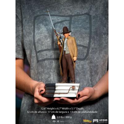 Regreso al Futuro III Estatua 1/10 Art Scale Doc Brown 32 cm