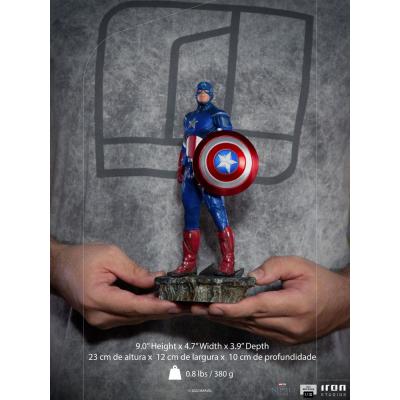 The Infinity Saga Estatua BDS Art Scale 1/10 Captain America Battle of NY 23 cm