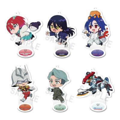 Mobile Suit Gundam GQuuuuuuX Figuras acrílico 9 cm Expositor (6)