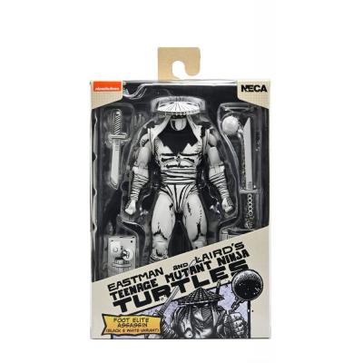 Teenage Mutant Ninja Turtles Figura Foot Assassin Black and White 18 cm