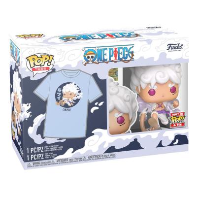 One Piece POP! & Tee Set de Minifigura y Camiseta Luffy Fifth Gear talla L
