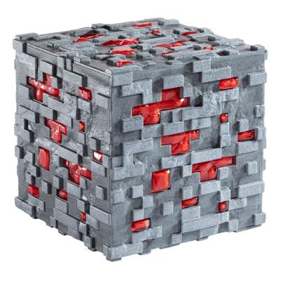 Minecraft Réplica Illuminating Redstone Ore Cube 10 cm