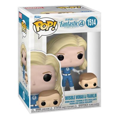 Los Cuatro Fantásticos: Primeros Pasos POP! & Buddy Marvel Vinyl Figura Invisible Woman & Franklin 9 cm