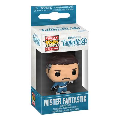 Los Cuatro Fantásticos: Primeros Pasos Llaveros Pocket POP! Vinyl Mister Fantastic 4 cm Expositor (12)