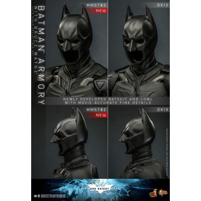 El caballero oscuro: La leyenda renace Figuras y Diorama Movie Masterpiece 1/6 Batman Armory with Bruce Wayne 30 cm