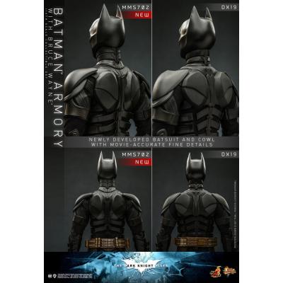 El caballero oscuro: La leyenda renace Figuras y Diorama Movie Masterpiece 1/6 Batman Armory with Bruce Wayne 30 cm