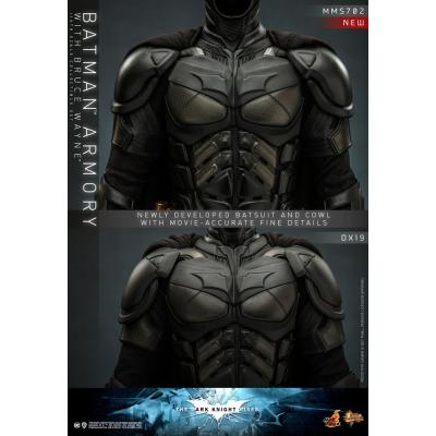 El caballero oscuro: La leyenda renace Figuras y Diorama Movie Masterpiece 1/6 Batman Armory with Bruce Wayne 30 cm
