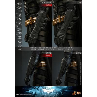 El caballero oscuro: La leyenda renace Figuras y Diorama Movie Masterpiece 1/6 Batman Armory with Bruce Wayne 30 cm