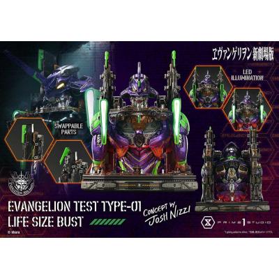 Neon Genesis Evangelion Busto tamaño natural Test Type-01 (Concept by Josh Nizzi) Bonus Ver. 86 cm