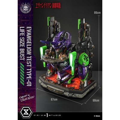 Neon Genesis Evangelion Busto tamaño natural Test Type-01 (Concept by Josh Nizzi) Bonus Ver. 86 cm