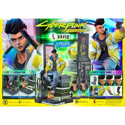 Cyberpunk: Edgerunners Estatua Real Elite Masterline Series 1/4 David Bonus Version 58 cm