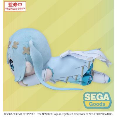 COLORFUL STAGE! The Movie: A Miku Who Can't Sing Peluche Nesoberi Lay-Down Hatsune Miku Unshuttered Sekai 16 cm