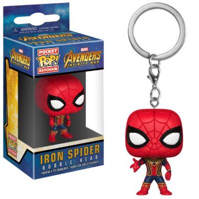 Avengers Infinity War Llavero Pocket POP! Vinyl Iron Spider 4 cm