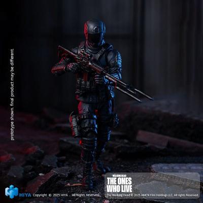 The Walking Dead: The Ones Who Lived Figura 1/18 Exquisite Mini CRM Soldier 10 cm