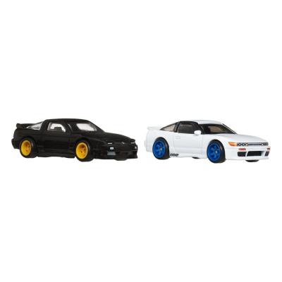 Hot Wheels Premium Pack de 2 Vehículos Die-Cast Car Culture 1/64 '96 Nissan 180SX Type X & Nissan SilEighty