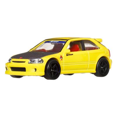 Hot Wheels Premium Pack de 2 Vehículos Die-Cast Car Culture 1/64 '99 Honda Civic Type R (EK9) & Honda Civic Type R