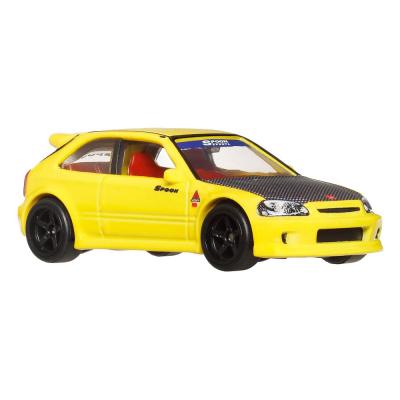 Hot Wheels Premium Pack de 2 Vehículos Die-Cast Car Culture 1/64 '99 Honda Civic Type R (EK9) & Honda Civic Type R