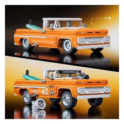 Mattel Brick Shop Kit de Construcción Hot Wheels Elite Series 1/16 Custom '62 Chevy Pickup