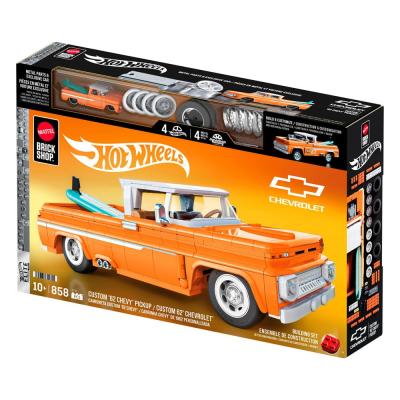 Mattel Brick Shop Kit de Construcción Hot Wheels Elite Series 1/16 Custom '62 Chevy Pickup