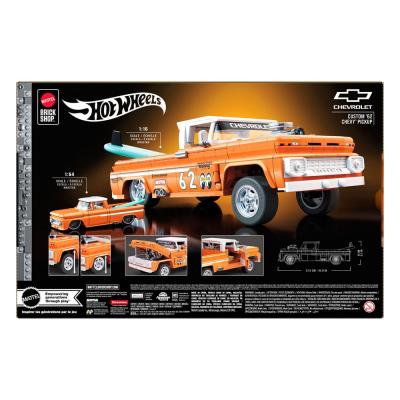 Mattel Brick Shop Kit de Construcción Hot Wheels Elite Series 1/16 Custom '62 Chevy Pickup