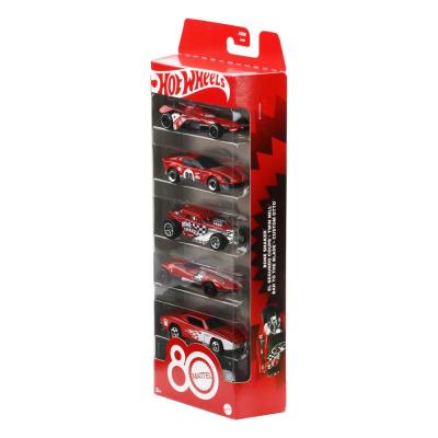 Hot Wheels Pack de 5 Vehículos Die-Cast 1/64 80th Anniversary