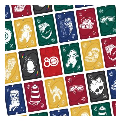 Mattel 80th Anniversary UNO Juego de Cartas Ruby Red