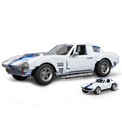 Mattel Brick Shop Kit de Construcción Hot Wheels Elite Series 1/16 Corvette Grand Sport