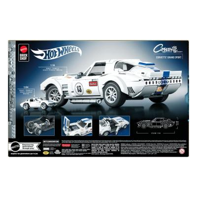 Mattel Brick Shop Kit de Construcción Hot Wheels Elite Series 1/16 Corvette Grand Sport