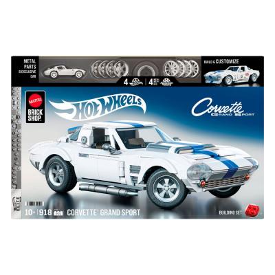 Mattel Brick Shop Kit de Construcción Hot Wheels Elite Series 1/16 Corvette Grand Sport