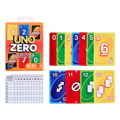 UNO Zero Juego de Cartas