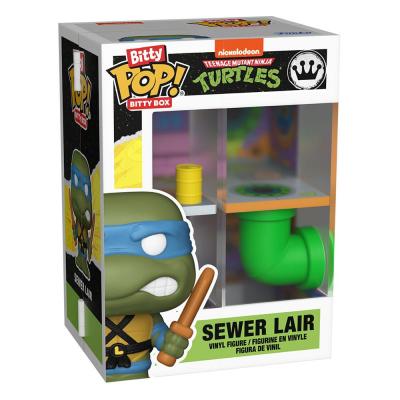 Tortugas Ninja Bitty POP! Bitty Box Expositor con 2 Figuras de vinilo Sewer Lair