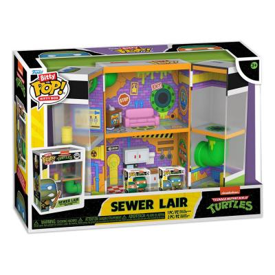 Tortugas Ninja Bitty POP! Bitty Box Expositor con 2 Figuras de vinilo Sewer Lair