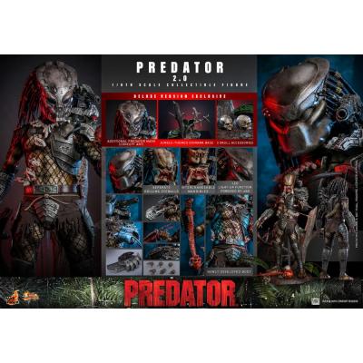 Depredador Figura Movie Masterpiece 1/6 Predator (2.0) Deluxe Version 34 cm