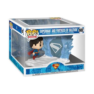 Superman (2025) POP Moments Vinyl Figuras Superman and Fortress of Solitude 9 cm