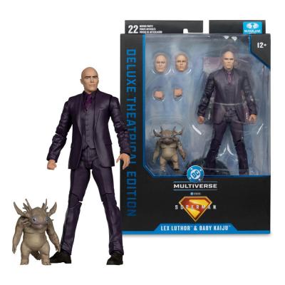 Superman (2025) DC Multiverse Figura Deluxe Lex Luthor with Baby Kaiju (Deluxe Theatrical Edition) 18 cm