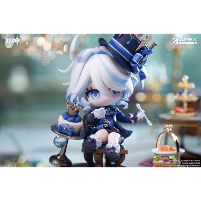Genshin Impact Estatua PVC Furina Amai Gogo no Sanbika Chibi Chara Ver. 13 cm