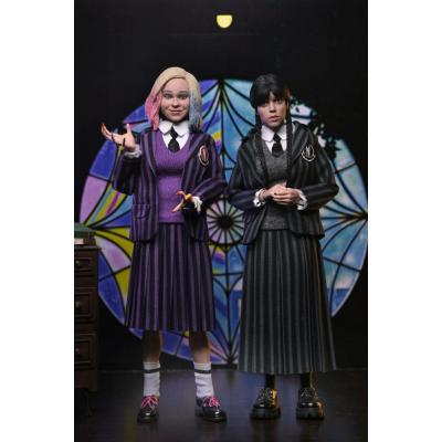 Wednesday Paquete de 2 Figuras Wednesday Addams (Nevermore Uniform) and Enid 20 cm