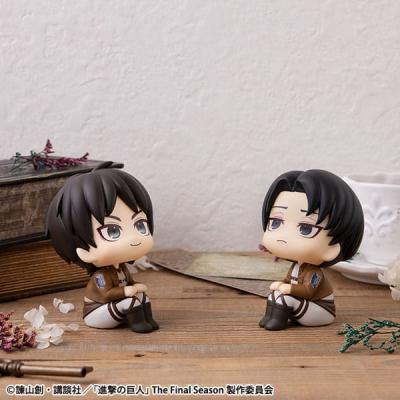 Attack on Titan Estatua PVC Look Up Eren Jaeger & Levi Set (with gift) 11 cm