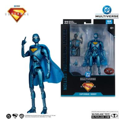 Superman (2025) DC Multiverse Figura Deluxe Superman Robot (Red Platinum Edition) 18 cm