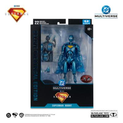 Superman (2025) DC Multiverse Figura Deluxe Superman Robot (Red Platinum Edition) 18 cm