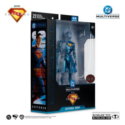 Superman (2025) DC Multiverse Figura Deluxe Superman Robot (Red Platinum Edition) 18 cm