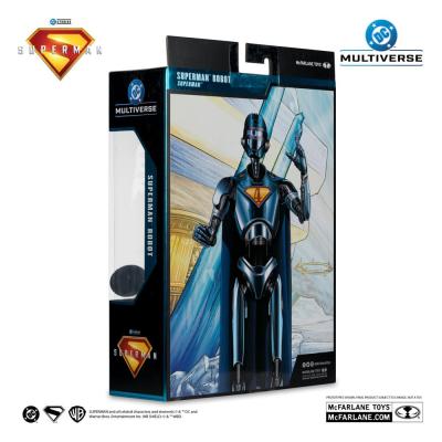 Superman (2025) DC Multiverse Figura Deluxe Superman Robot (Red Platinum Edition) 18 cm