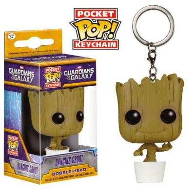 Guardianes de la Galaxia Llavero Pocket POP! Vinyl Dancing Groot 4 cm