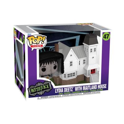 Beetlejuice POP! Town Vinyl Figura Lydia Deetz with Maitland House 9 cm