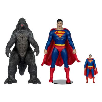 DC Justice League Monsterverse DC Multiverse Pack de 2 Figuras Superman Vs. Godzilla 30 cm